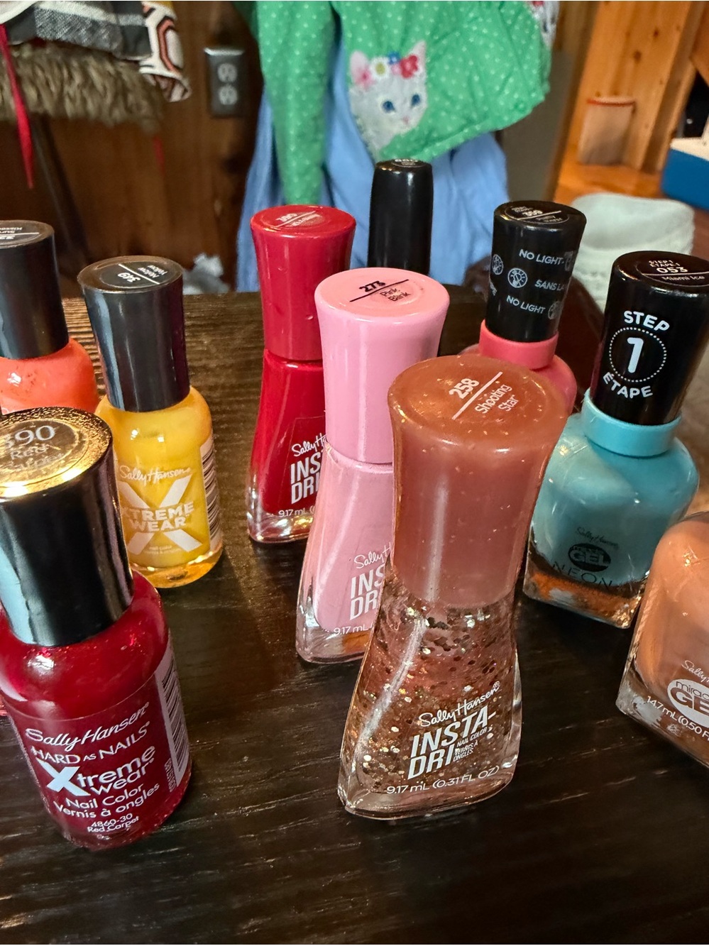Assorted Sally Hansen nail polish gently used 13 bottles